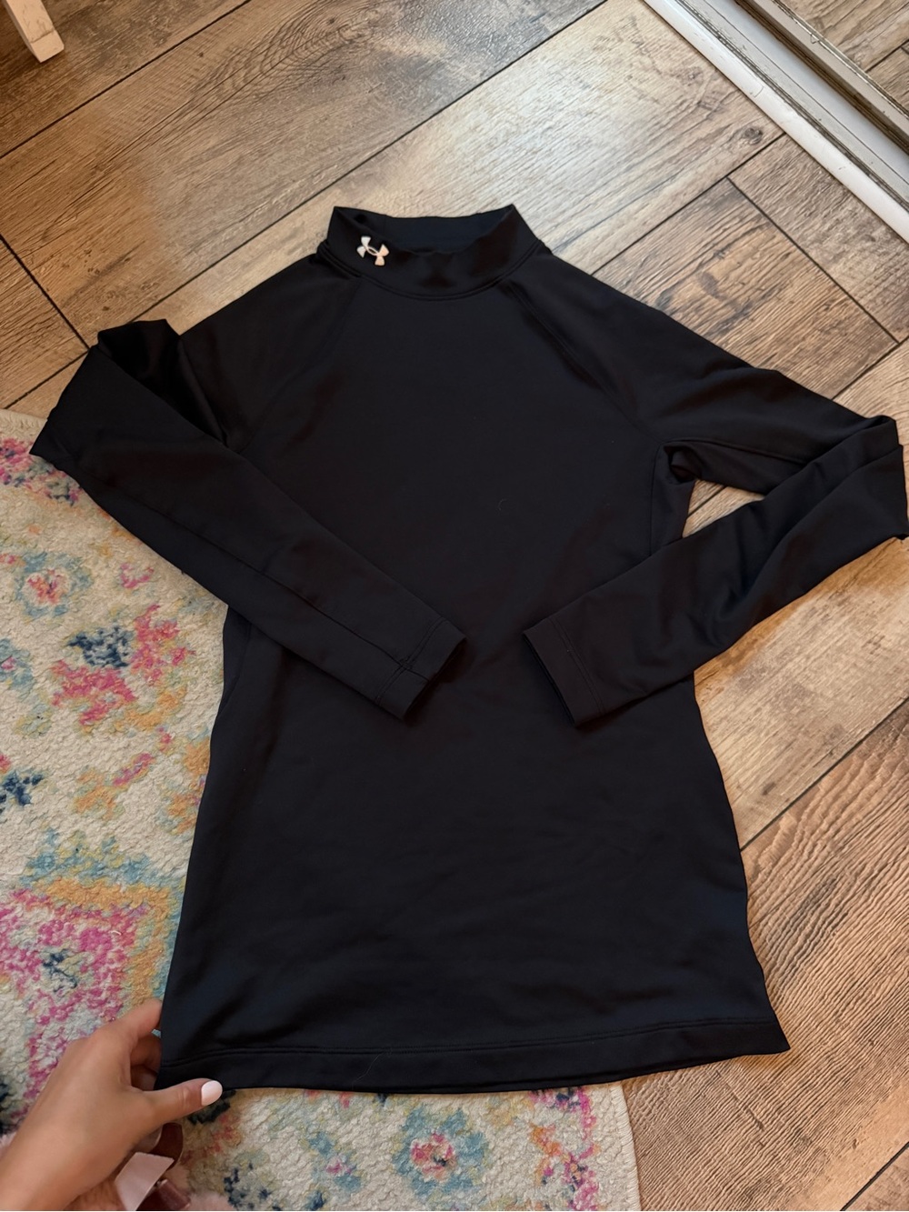 Under Armour Black Women's Mock Neck Long Sleeve Performance Top